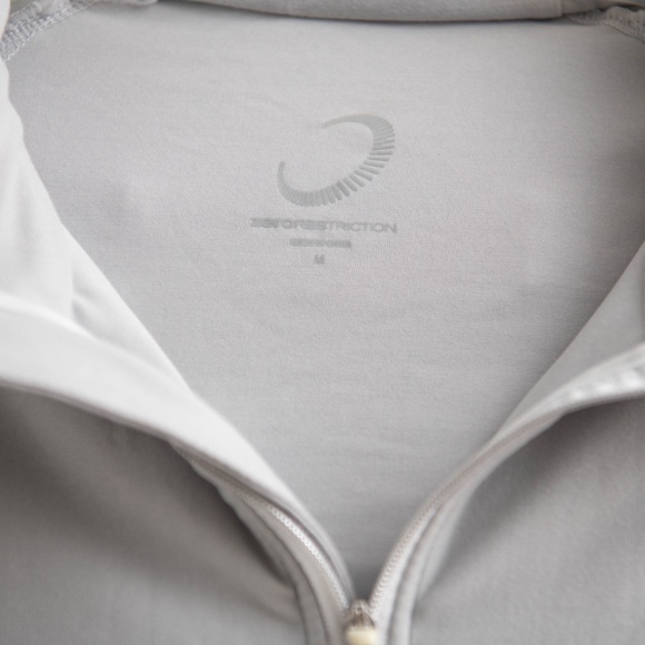 Zero Restriction 3/4 Zip Jacket Hoodie Women’s Sz M Grey Soft Pull Over Pop Over - Picture 2 of 8